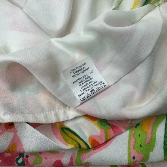 J. Crew Tropical Floral Mini Dress Size 4 Boho Beach Vacation Resortwear - Picture 12 of 12